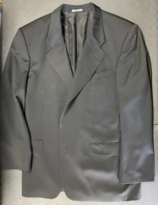 Usado en excelente estado! Traje de lana Yves Saint Laurent para hombre negro YSL pieza chaqueta formal Foto 1 de 4