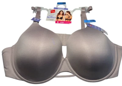 Hanes Bra Women XXXL Warm Steel Underwire T-Shirt Dreamwire No Pinch No Poke - Image 1 of 4