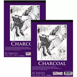 US Art Supply 9 in. x 12 Premium Heavy-Weight Charcoal Paper Pad,... - Picture 1 of 1