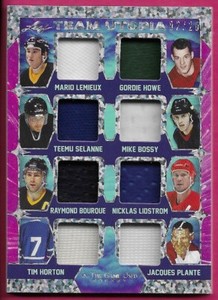 2022-23 Leaf ITG Used Hockey LEMIEUX HOWE SELANNE LIDSTROM BOSSY + 8 Relics 2/20