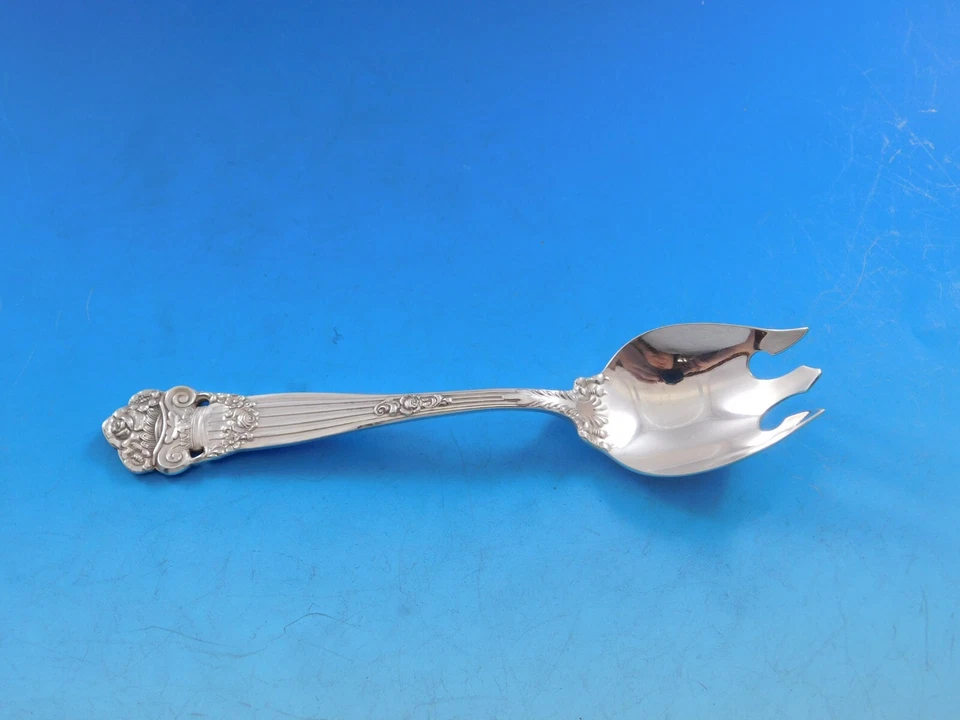Tenedor de helado Georgian by Towle de plata esterlina antiguo 5 1/8" original antiguo  Foto 1 de 4