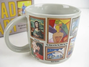BAD ART MUG Unemployed Philosophers Guild MOBA 14 oz grau 2019 NEU in BOX - Bild 1 von 7