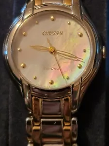 Woman's Citizen Eco-Drive Watch ⌚ Mop. Dial,,new In Case - Picture 1 of 12