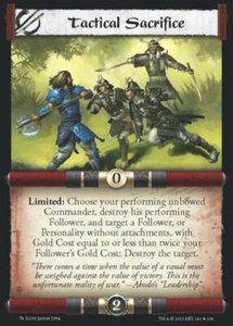 Legend of the Five Rings L5R CCG TA Torn Asunder Tactical Sacrifice - Picture 1 of 1