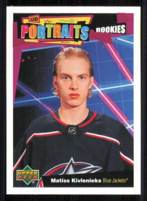 2020-21 Upper Deck UD Portraits #P94 Matiss Kivlenieks - Image 1 of 2