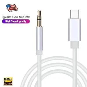 Câble Type C vers Aux USB Type-C mâle vers 3,5 mm cordon voiture AUX musique adaptateur audio - Photo 1 sur 6