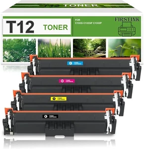 High Capacity T12 Rpl Toner Cartridge New Chip 4Pck FOR T12BK/C/M/Y T12 509 - Picture 1 of 6