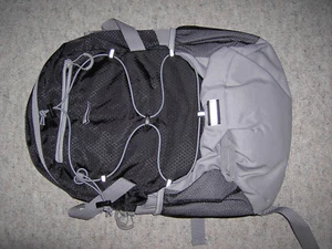 Rucksack grau schwarz Textil NEU leicht - Bild 1 von 5