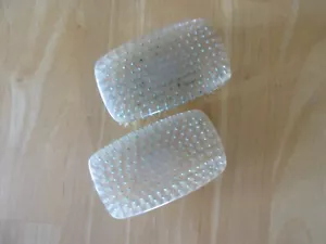 Vintage Pair of Mohawk Lucite Brushes Nylon Bristle - Picture 1 of 8