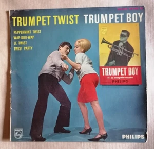 TRUMPET BOY : Trumpet Twist 7" EP MONO Peppermint PHILIPS 424.262 J Hallyday - Picture 1 of 2