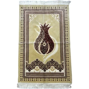 "Alfombra de oración islámica turca de lujo musulmana musallah alfombra suave regalo Janamaz - 44x28""" - Imagen 1 de 3