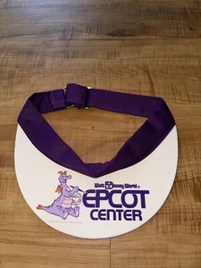 Vtg c1982 Walt Disney World  DISNEYLAND Purple Sun Visor Retro - Picture 1 of 3