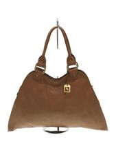 FENDI tote bag leather Camel Used