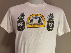 Camiseta De Colección Años 80 San Luis On Galveston Shore Texas Beach 1987 L - Imagen 1 de 9