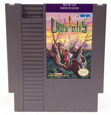 Crystalis (Nintendo Entertainment System NES, 1990) con estuche oficial con carcasa de almeja Foto 1 de 4