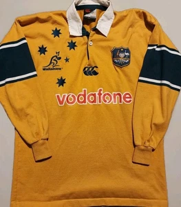 Camiseta polo amarilla Canterbury Australia Wallabies Rugby Union L/S talla L - Imagen 1 de 8