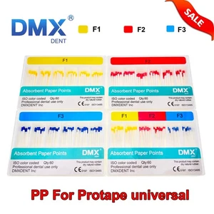 DMXDENT Dental Endo Absorbent Paper Points F1 F2 F3 Endodontics Root Canal Clean - Picture 1 of 11
