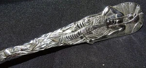 Hawatha Full Figure Old Orchard Pa. 6" Sterling Souvenir Spoon .88oz - Picture 1 of 8