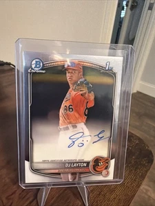 🔥DJ Layton 2025 Bowman Chrome 1st Auto Orioles - Imagen 1 de 2