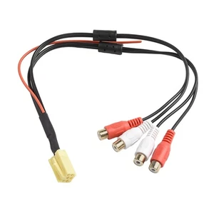 Compatible 6Pin For RCA Cable for Car Radio For VDO For Becker for Various Cars - Picture 1 of 12