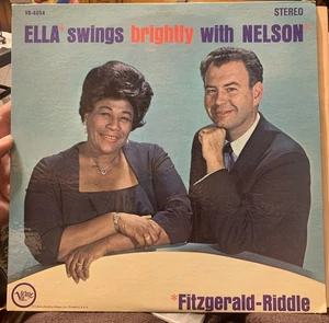 Ella Fitzgerald Swings Brightly with Nelson Riddle Verve Stereo LP V6-4054 EX - Picture 1 of 6