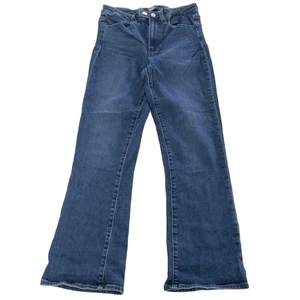 Paige Jeans Damen 27 Einfarbig Blau Denim Claudine Cropped Flare Baumwolle - Bild 1 von 12