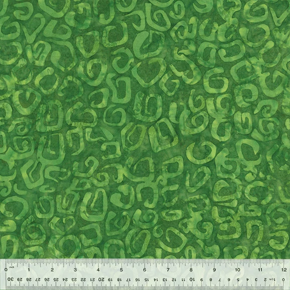 Anthology Batik Fabric | Splendor Lynx Animal Print Field Green YARD - Image 1 of 1