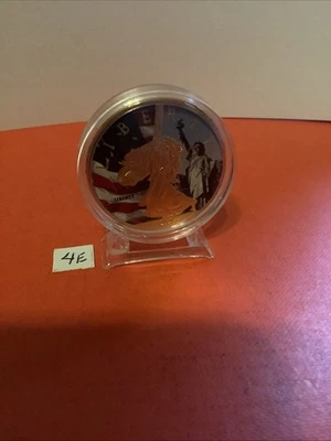 Tribute Junk Drawer 2017 Colorized Walking Liberty Token No Silver Display Coin - Image 1 of 4