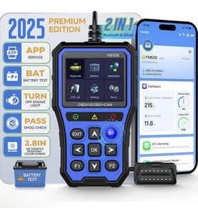Scanner OBD2 professionale con tester batteria strumento diagnostico 3D UI 2,8 pollici IPS - Foto 1 di 13