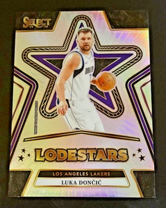 2024-25 Panini Select Lodestars Silver Prizm LUKA DONCIC #9 LA Lakers - Foto 1 di 2