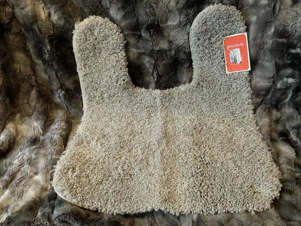 Alfombra de contorno de baño Opalhouse (24x20, gris) peluda suave/antideslizante Foto 1 de 4