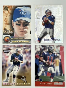 Rookie and Inserts Drew Bledsoe New England Patriots 1993 RC - 1999 Revolution - Picture 1 of 6