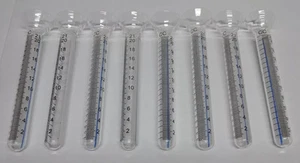 Juego de 8 tubos de ensayo de 21 ml/cc para bancos de pruebas de bombas diésel/uso en laboratorio, etc. - Imagen 1 de 6