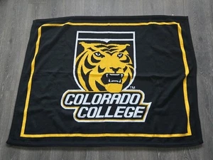 Rare Colorado College Tigers Roccy Blanket Afghan Jardine Collection - Picture 1 of 8