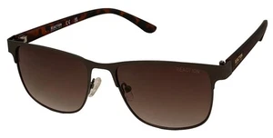 Kenneth Cole Reaction Mens Sunglass Matte Gunmetal / Metal Rectangle, KC1413. 9F - Picture 1 of 13