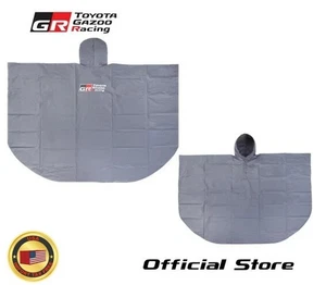 TOYOTA GAZOO Racing Rain Poncho (Gray)  Kids size TGRC-a064-01 - Picture 1 of 10
