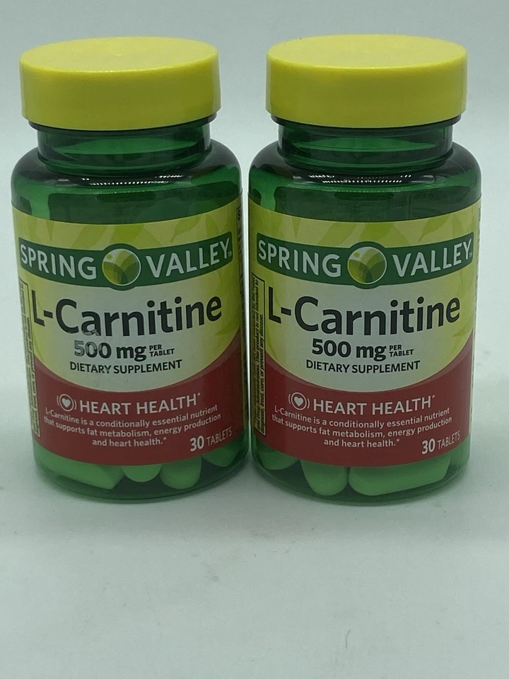Spring Valley L-carnitine Dietary Supplement Tablets 500 MG 30 Count