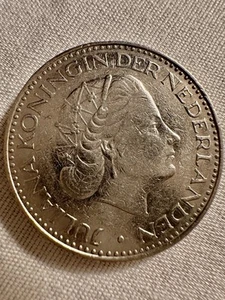 1969 Juliana Koningin 1 Guldan Nederlanden Coin - Picture 1 of 2