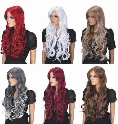 CAISHA Perücke 80cm Langhaar Wig Cosplay Fasching Halloween Party Hitzebeständig