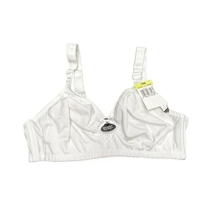 Bali Double Support Bra 38B Cotton Wirefree Comfort U Back 3036 NEW White - Image 1 of 4