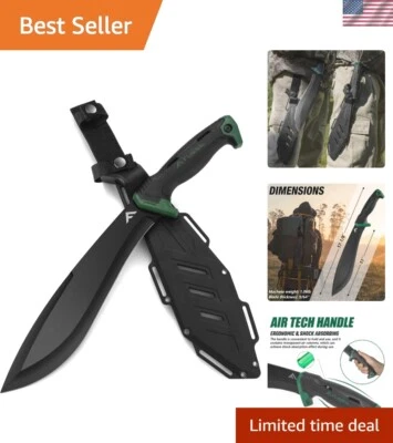 Cuchillo de limpieza de cepillo de acero inoxidable machete de 11" mango ergonómico uso en exteriores Foto 1 de 4