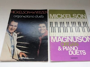 2 Songbooks Mickelson Wyrtzen + Magnuson Organ Piano Duets Singspiration - Picture 1 of 6