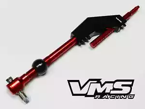 VMS PRO BILLET 2 ADJUSTABLE HEIGHT SHORT SHIFTER CIVIC INTEGRA CRX B16 B18 RED - Picture 1 of 5