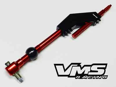 VMS PRO BILLET 2 ADJUSTABLE HEIGHT SHORT SHIFTER CIVIC INTEGRA CRX B16 B18 RED - Image 1 of 4