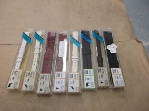 Lot New Mixed Hadley Roma Leather Watch Bands Watchmaker Repair Part Lot 1 - Picture 1 of 3