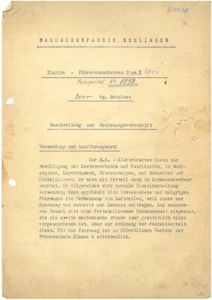 Maschinenfabrik Esslingen Elektro Fahrerstandkarren Typ K 2001 Beschreibung - Bild 1 von 1