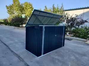 Fahrradgarage Bikebox Metall Gartenschrank Mülltonnenunterstand Geräteschuppen - Bild 1 von 7