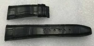 Cinturino Orologio IWC Nero Opaco Coccodrillo 22 mm x 18 mm per IWC Portofino - Foto 1 di 6
