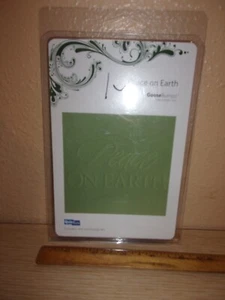 GOOSEBUMPZ QUICKUTZ EMBOSSING DIE PEACE ON EARTH - Picture 1 of 2