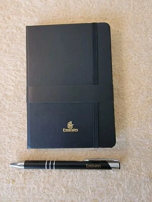 Libro diario cuaderno de primera clase Emirates Airlines nuevo más bolígrafo Emirates Foto 1 de 4
